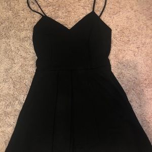 Black romper dress